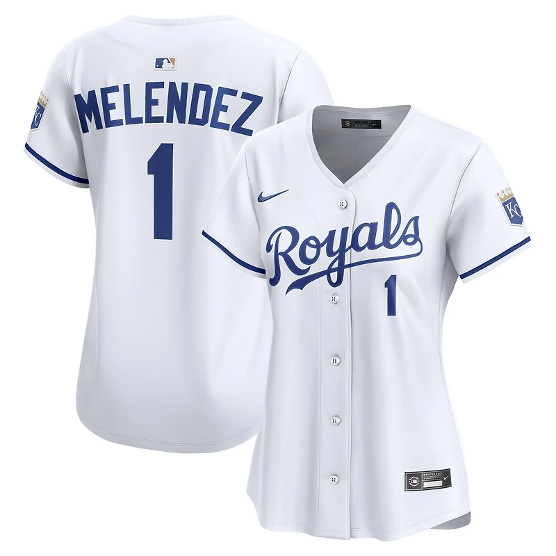 Women's Nike MJ Melendez White Kansas City Royals Home Limited Player Jersey