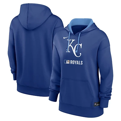 Women's Nike Royal Kansas City Royals Authentic Collection Therma Hoodie