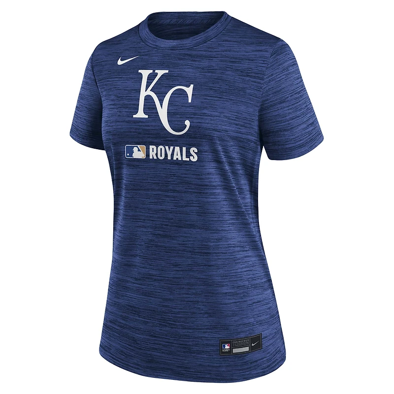 Women's Nike  Royal Kansas City Royals Authentic Collection Velocity Dri-FIT T-Shirt