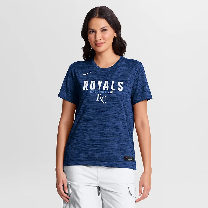 Women's Nike Royal Kansas City Royals Authentic Collection Velocity Dri-FIT T-Shirt