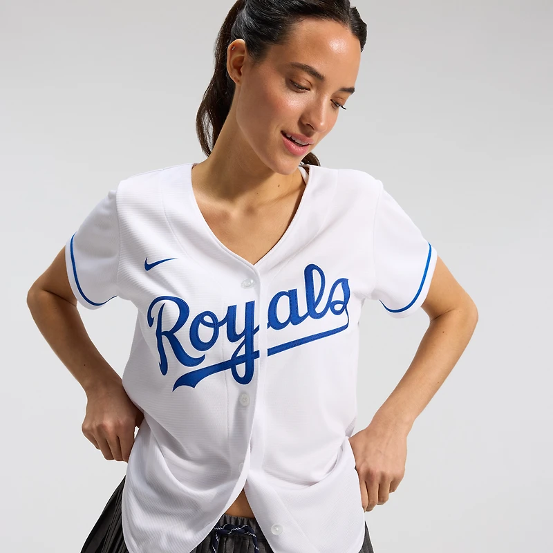 Women's Nike White Kansas City Royals Home Replica Team Jersey
