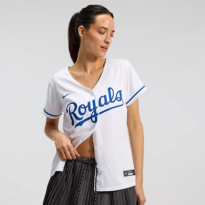Women's Nike White Kansas City Royals Home Replica Team Jersey