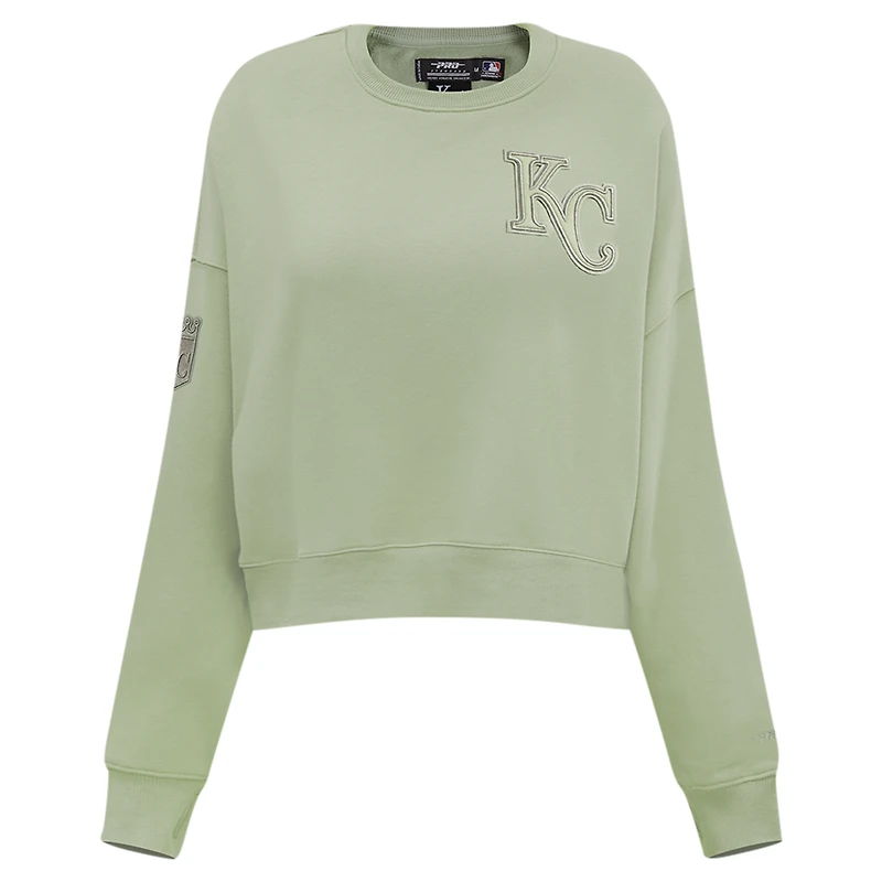 Sweat-shirt court surdimensionné neutre Pro Standard Green Kansas City Royals pour femmes