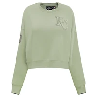Sweat-shirt court surdimensionné neutre Pro Standard Green Kansas City Royals pour femmes