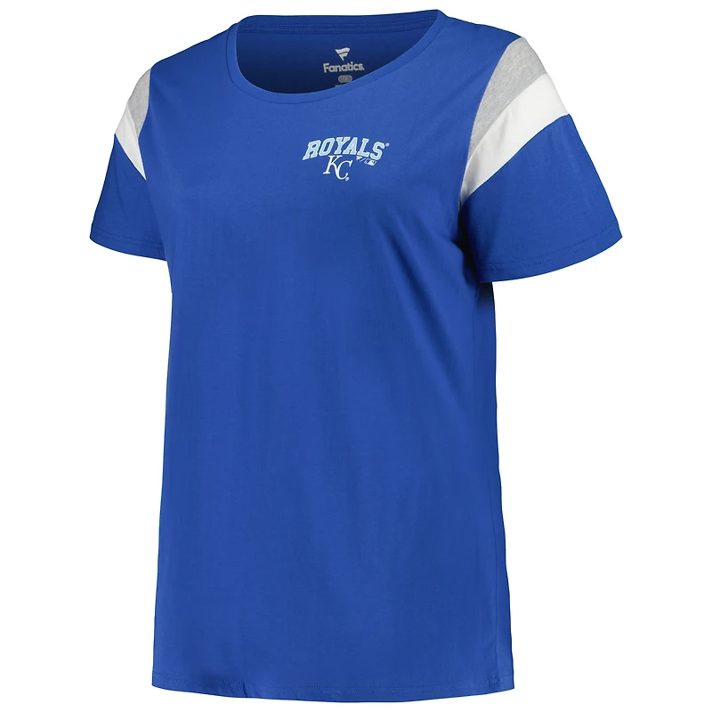 Women's Profile Royal Kansas City Royals Plus Scoop Neck T-Shirt