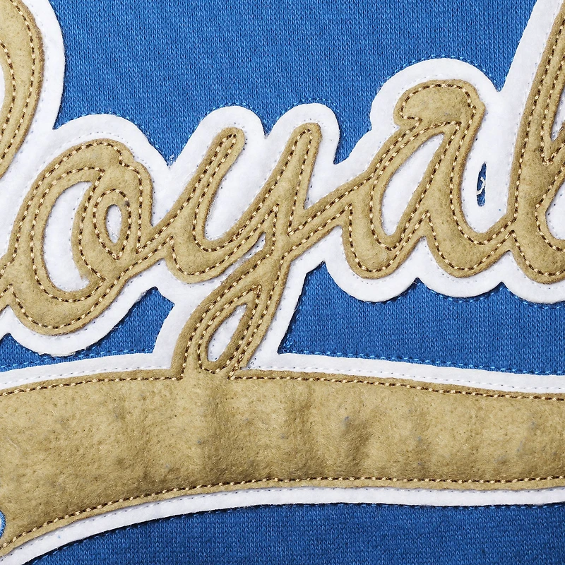Women's Soft as a Grape Royal Kansas City Royals Plus Side Split Pullover Hoodie