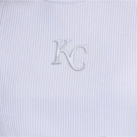 Débardeur côtelé Starter bleu clair pour femme, Kansas City Royals, couleurs pastel