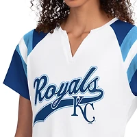 Women's Starter  White Kansas City Royals Game On Notch Neck Raglan T-Shirt