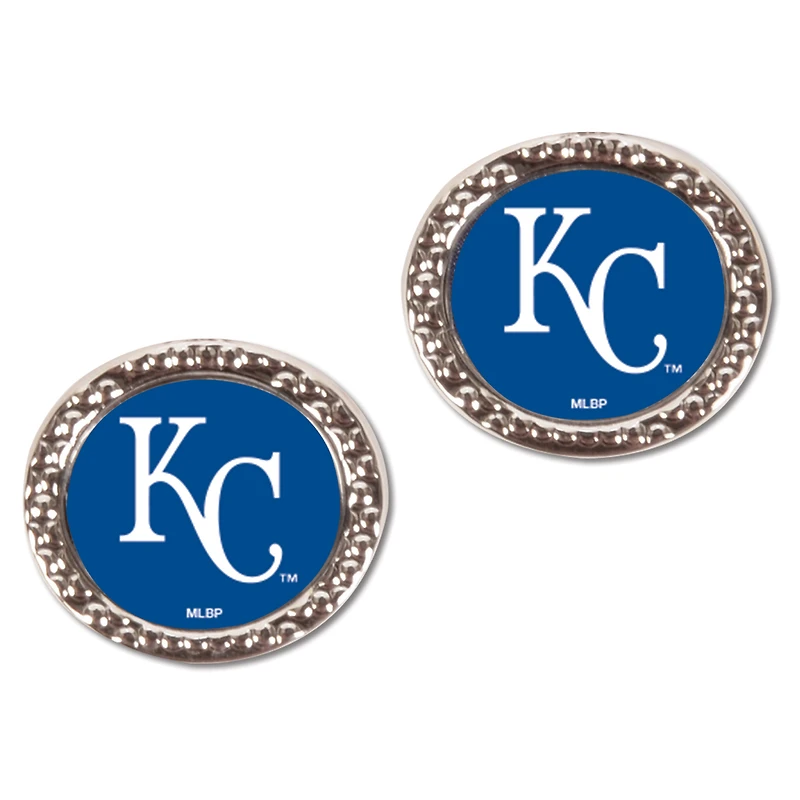 Boucles d'oreilles rondes WinCraft Kansas City Royals pour femmes