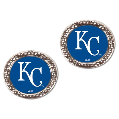Boucles d'oreilles rondes WinCraft Kansas City Royals pour femmes
