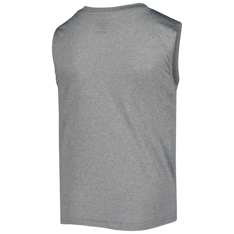 Youth Heather Gray Kansas City Royals Sleeveless T-Shirt