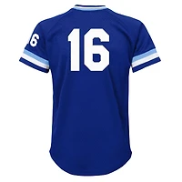 Maillot d'entraînement au bâton en maille pour jeunes Mitchell & Ness Bo Jackson Royal Kansas City Royals Cooperstown Collection