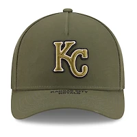Youth New Era Olive Kansas City Royals 2026 Armed Forces Day 9FORTY M-Crown Adjustable Hat