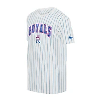 Youth New Era  White Kansas City Royals 2026 Connect Pinstripe T-Shirt