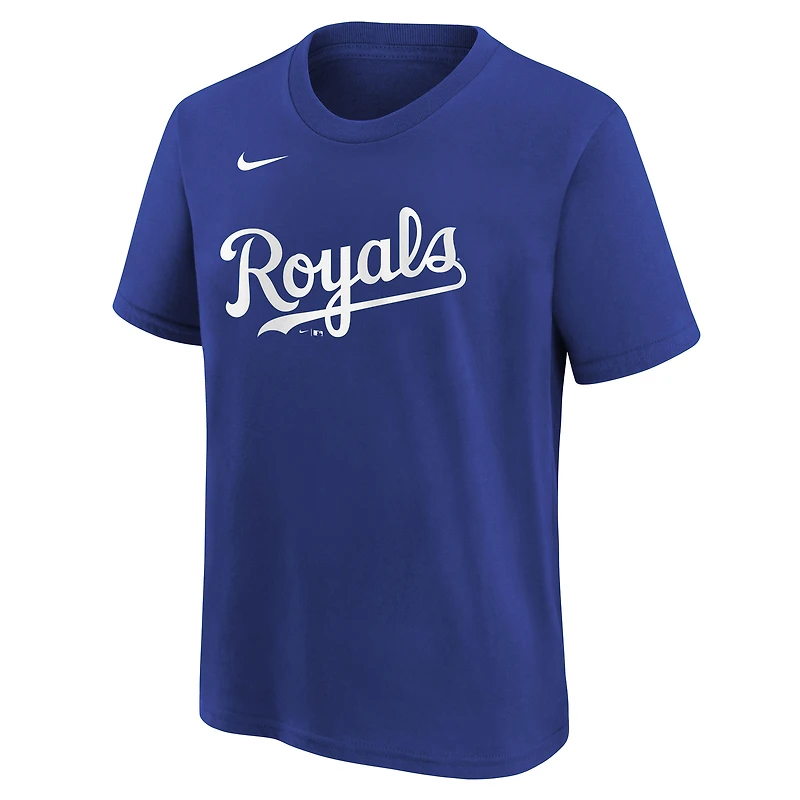 T-shirt avec nom et numéro du joueur des Royals de Kansas City Nike Bobby Witt Jr. pour jeune