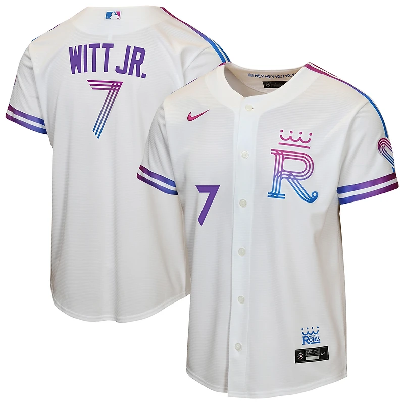 Youth Nike Bobby Witt Jr. White Kansas City Royals 2026 Connect Stadium Jersey