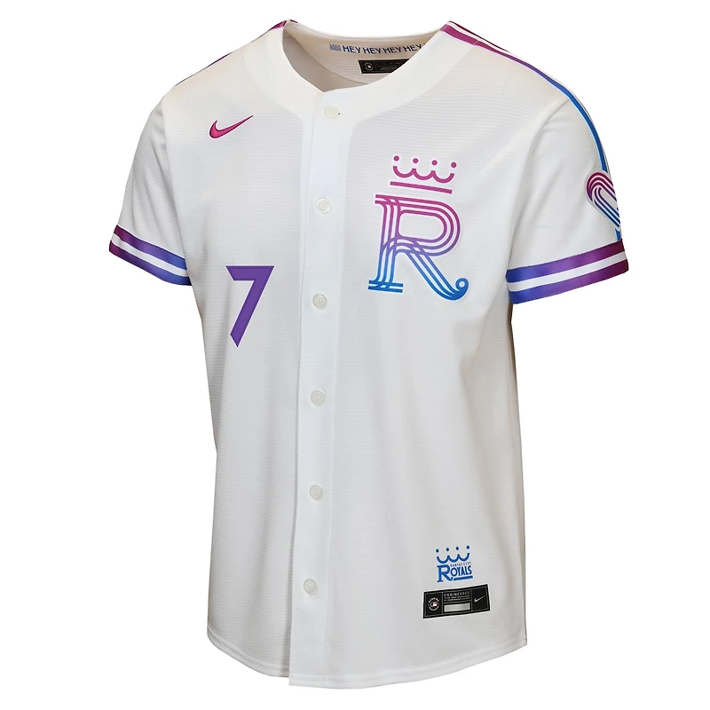 Youth Nike Bobby Witt Jr. White Kansas City Royals 2026 Connect Stadium Jersey