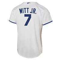 Maillot de joueur Nike Bobby Witt Jr. blanc pour jeune des Royals Kansas City à domicile Replica 2.0