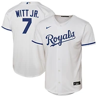 Maillot de joueur Nike Bobby Witt Jr. blanc pour jeune des Royals Kansas City à domicile Replica 2.0