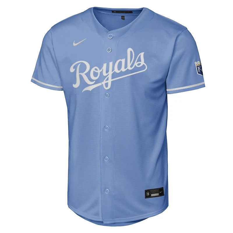 Youth Nike Light Blue Kansas City Royals Alternate Stadium Jersey
