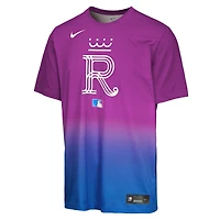 Youth Nike  Purple Kansas City Royals 2026 Connect Authentic Collection Velocity Dri-FIT T-Shirt