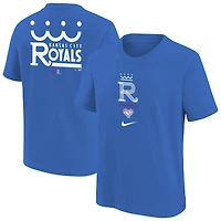 T-shirt Nike Royal Kansas City Royals 2026 Connect pour jeunes