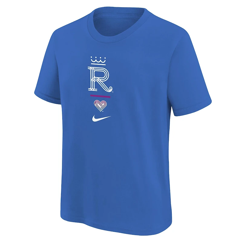 T-shirt Nike Royal Kansas City Royals 2026 Connect pour jeunes