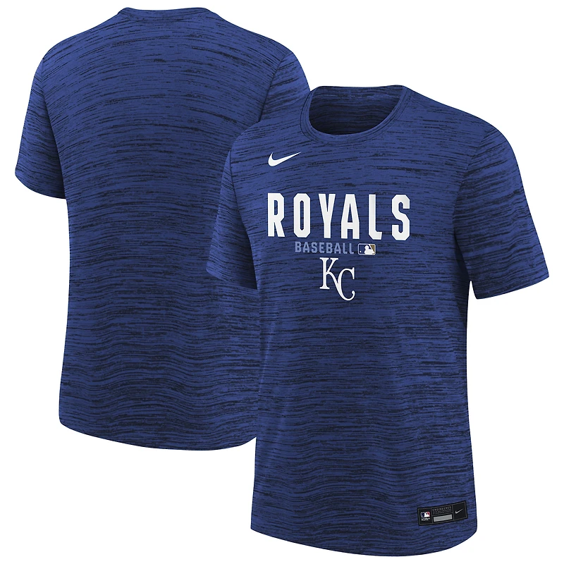 T-shirt Nike Royal Kansas City Royals Authentic Collection Velocity Dri-FIT pour jeunes