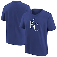 T-shirt Nike Royal Kansas City Royals pour jeunes, grand logo
