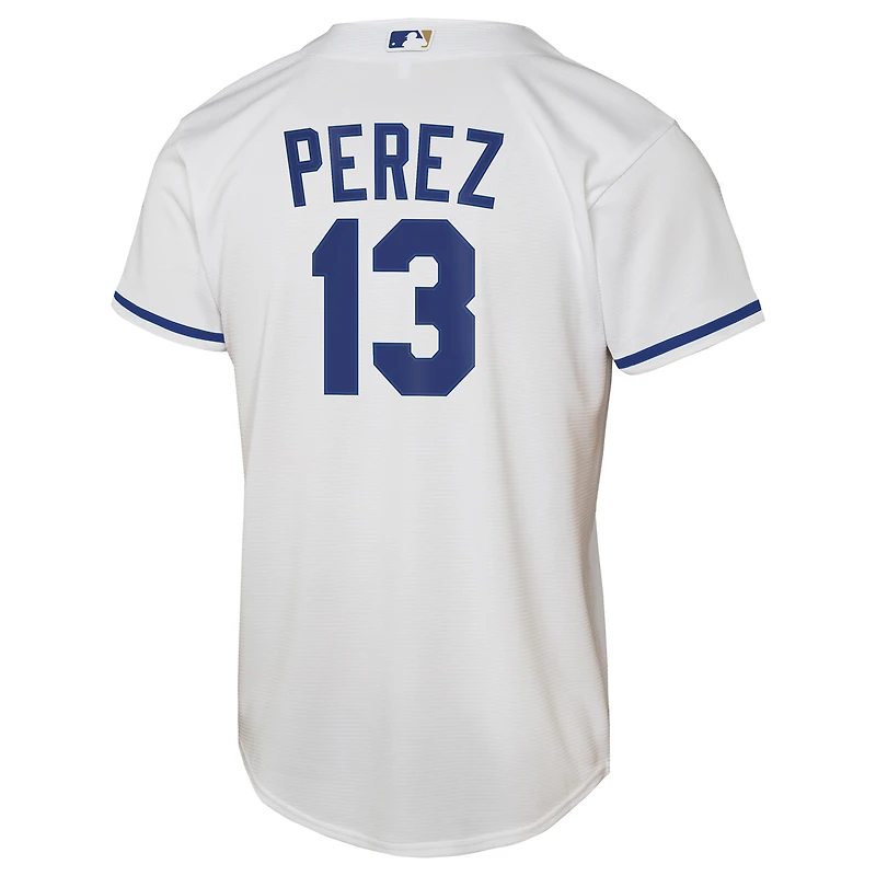 Maillot Nike Salvador Perez blanc pour jeune des Royals de Kansas City à domicile