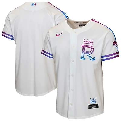 Maillot Nike City Connect Stadium blanc pour jeunes des Kansas Royals 2026