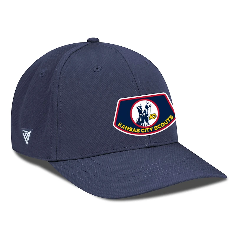 Casquette Rise Skylight Flex bleu marine pour homme de Kansas City Scouts