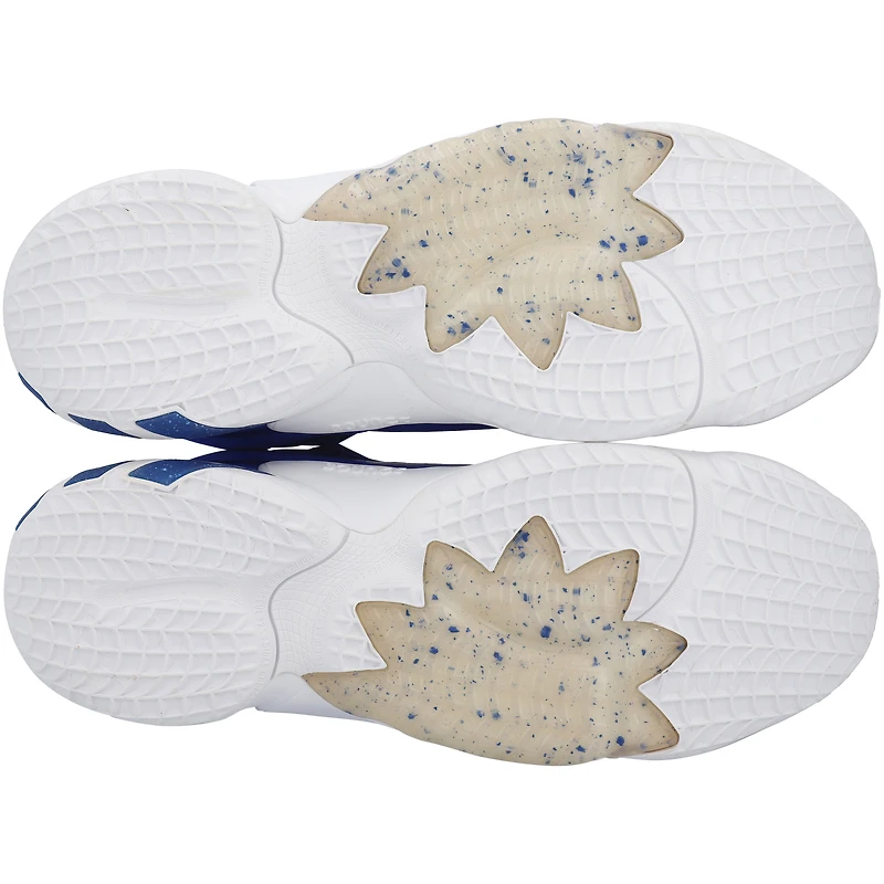 Chaussures Adidas Don 2 bleues et blanches émises par l'équipe des Kansas Jayhawks du programme de basket-ball - Taille 11