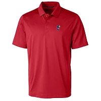 Cutter & Buck Red Kansas Jayhawks Primary Team Logo Prospect Textured Stretch Polo