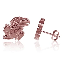 Dayna Designs Kansas Jayhawks Boucles d'oreilles en or rose