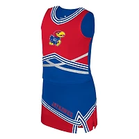 Girls Youth Colosseum Royal Kansas Jayhawks Lollipop Park Cheer Two-Piece Set