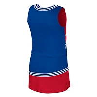 Girls Youth Colosseum Royal Kansas Jayhawks Lollipop Park Cheer Two-Piece Set