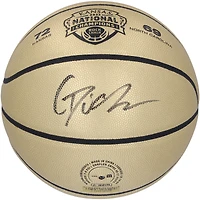 Gradey Dick Kansas Jayhawks Autographed Wilson 2022 NCAA Men's Tournament Champions Trophy Basketball 