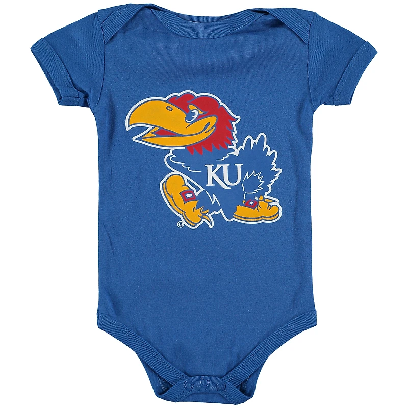 Body bébé Royal Kansas Jayhawks à grand logo