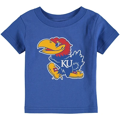 T-shirt à gros logo Royal Kansas Jayhawks pour bébé