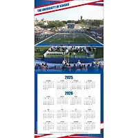 Calendrier mural 2026 des Kansas Jayhawks (12 x 12 po)