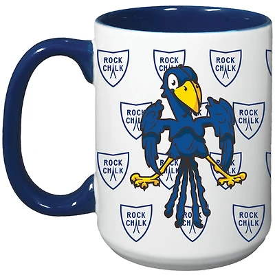 Kansas Jayhawks 15oz. Tasse Java de répétition vintage