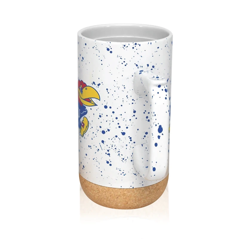 Kansas Jayhawks 18oz. Speckle Cork Mug