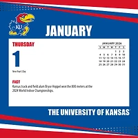 Kansas Jayhawks 2026 Box Calendar