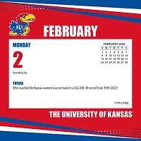 Kansas Jayhawks 2026 Box Calendar