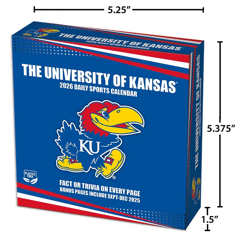 Kansas Jayhawks 2026 Box Calendar