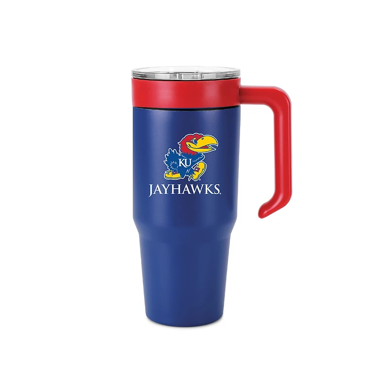 Kansas Jayhawks 36oz. Logo Combo Stainless Steel Tumbler