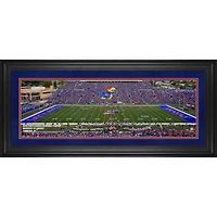 Kansas Jayhawks Framed 10" x 30" David Booth Kansas Memorial Stadium Panoramic Photograph