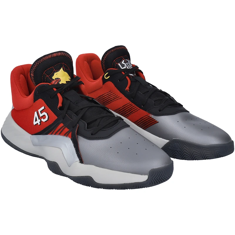 Kansas Jayhawks Team-Issued Black/Red D.O.N. 1 adidas Shoes from the Basketball Program