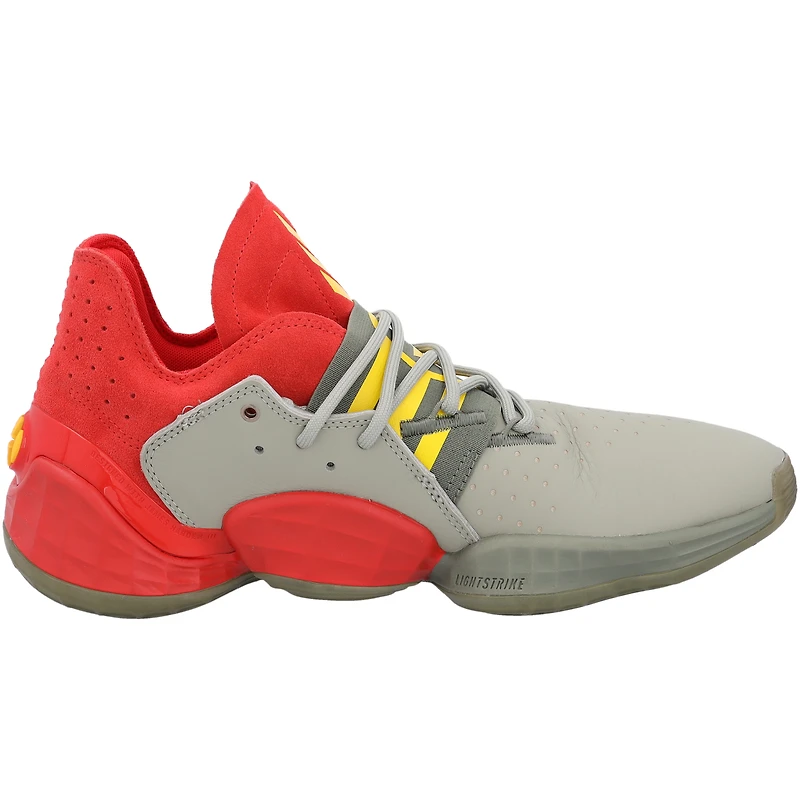 Kansas Jayhawks Team-Issued Red/Green Harden Vol. 4 Spitfire adidas Shoes from the Basketball Program